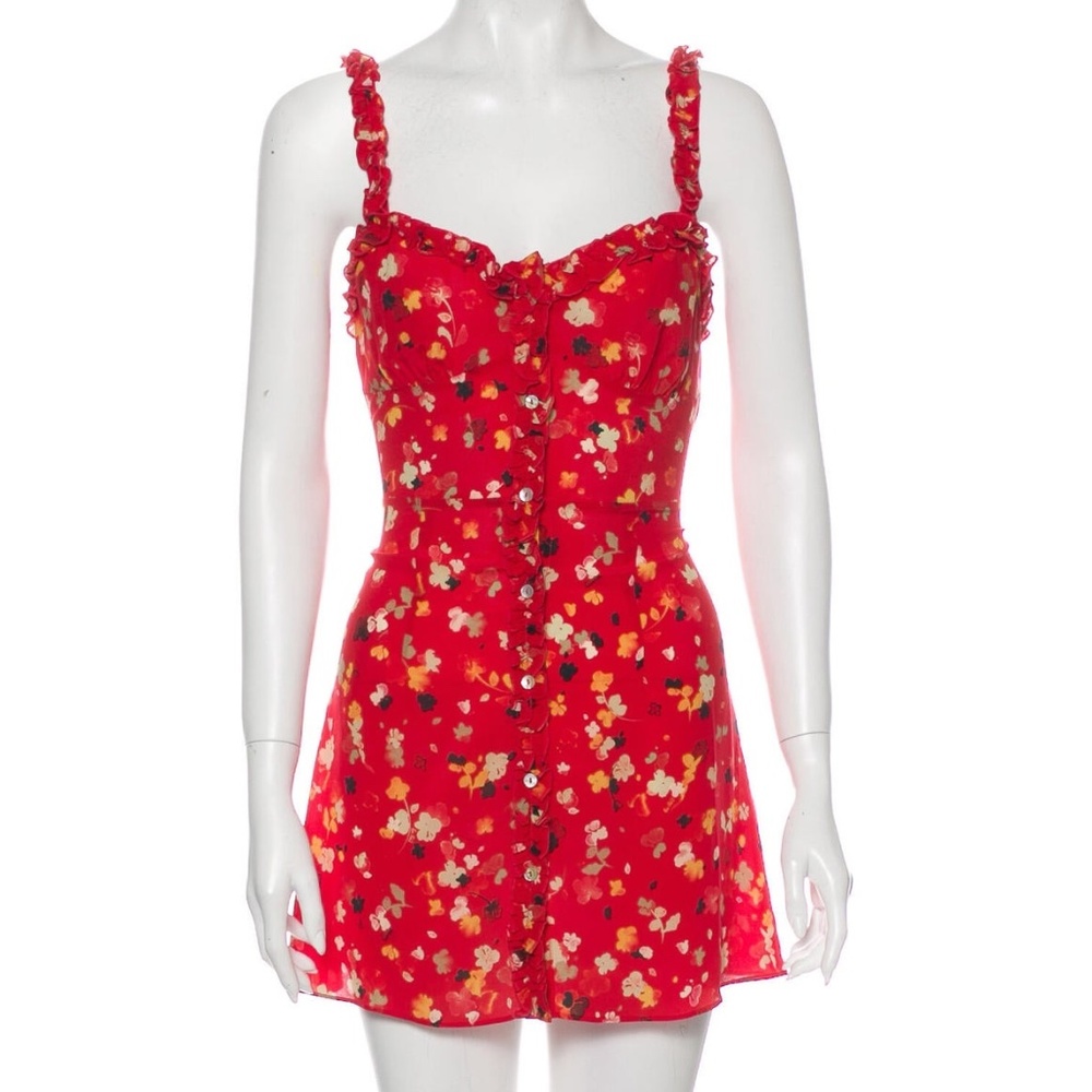 Réalisation Par The Julia Silk Mini Dress - S